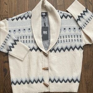 Frye Oatmeal Heather combo sweater